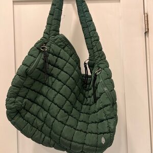 Green Quilted Women's Bag
